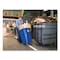 Rubbermaid Commercial Waste Receptacles, Outdoor Recycling Bin, Blue, Plastic FG9W2773BLUE - alternate 5